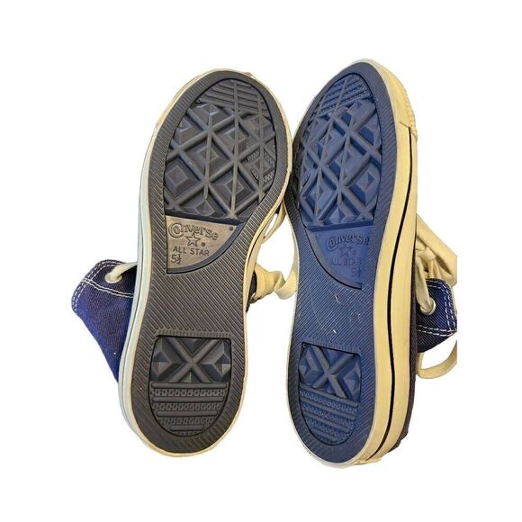 Converse Chuck Taylor All Star Hightops Back Zip-Up NWOT Navy 144782C women's si - Picture 4 of 5